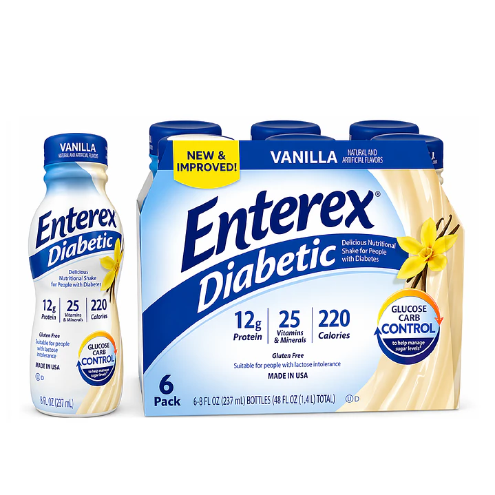 Enterex Diabetic Vainilla Liquido 237ml Pack X6 1