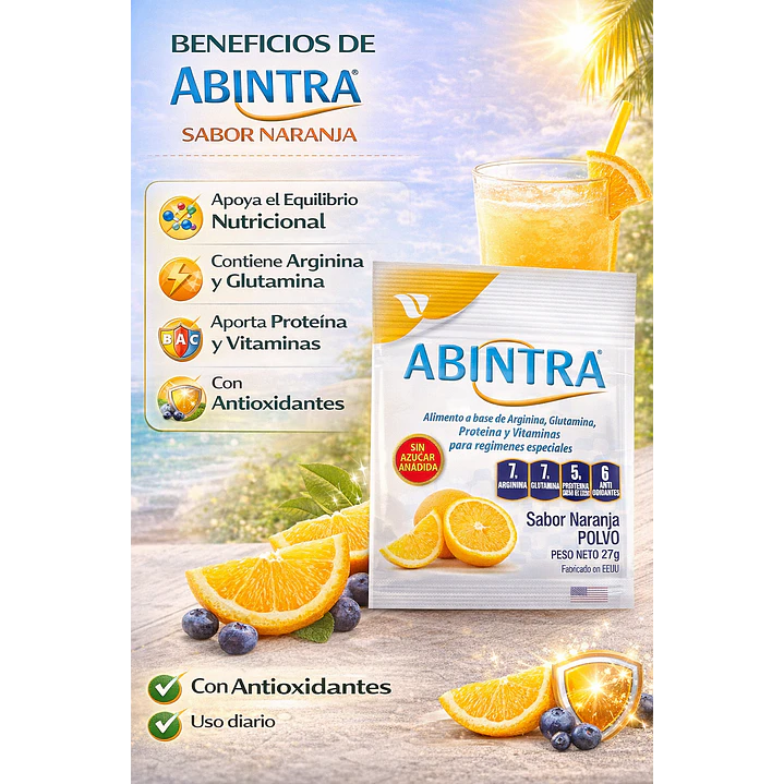 Abintra Sobre Sabor Naranja 27g Pack x6 6
