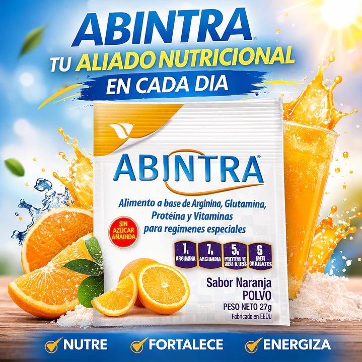 Abintra Sobre Sabor Naranja 27g Pack x6 7