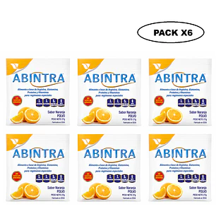 Abintra Sobre Sabor Naranja 27g Pack x6