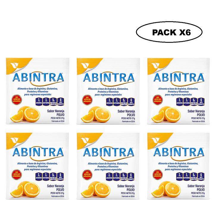 Abintra Sobre Sabor Naranja 27g Pack x6 1