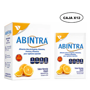 Abintra Sobre Sabor Naranja 27g Caja x12