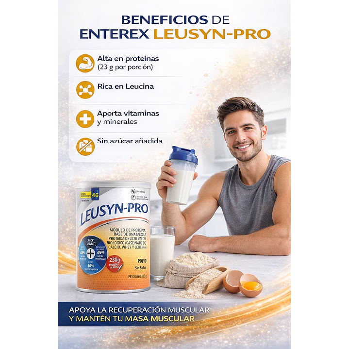 Leusyn Pro Polvo Sin Sabor 275g Pack x6 5