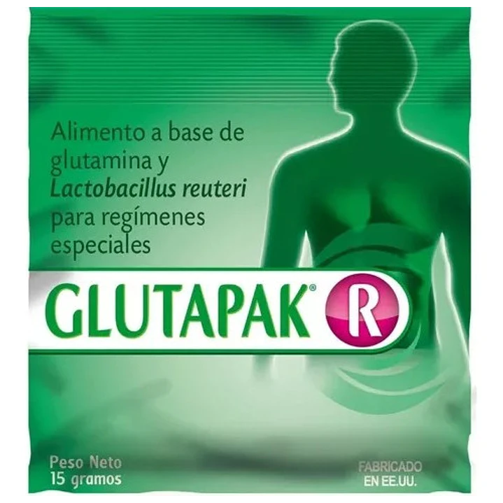 Glutapak R L-glutamina Y Lactobacillus Flora Intestinal 15G Caja x12 2