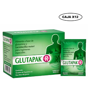 Glutapak R L-glutamina Y Lactobacillus Flora Intestinal 15G Caja x12
