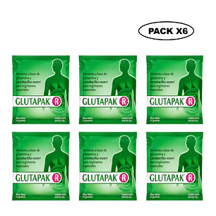 Glutapak R L-glutamina Y Lactobacillus Flora Intestinal 15G Pack x6 