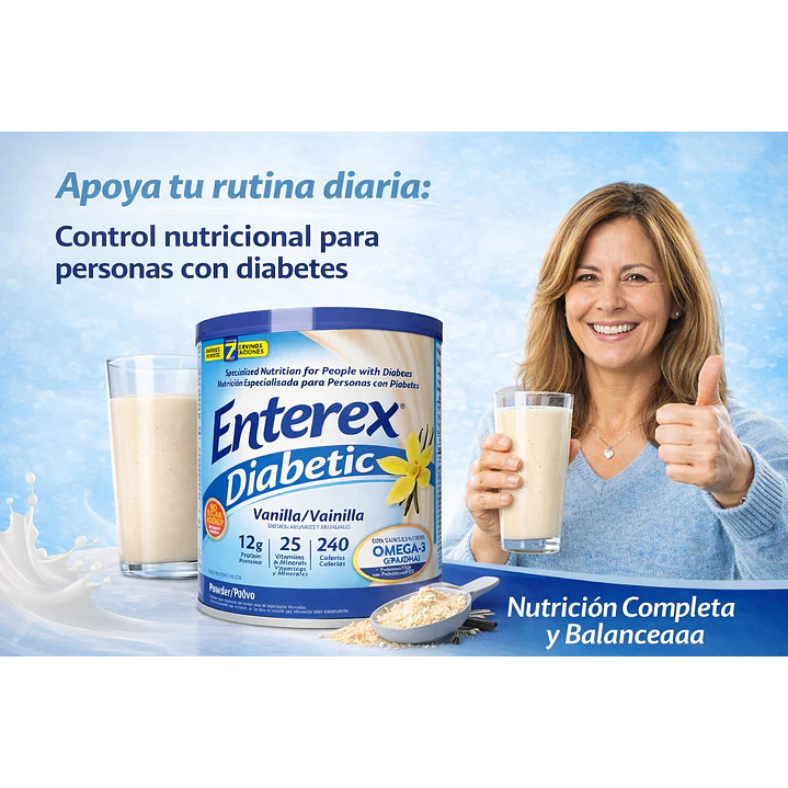 Enterex Diabetic Vainilla Polvo 400g Pack x6 6