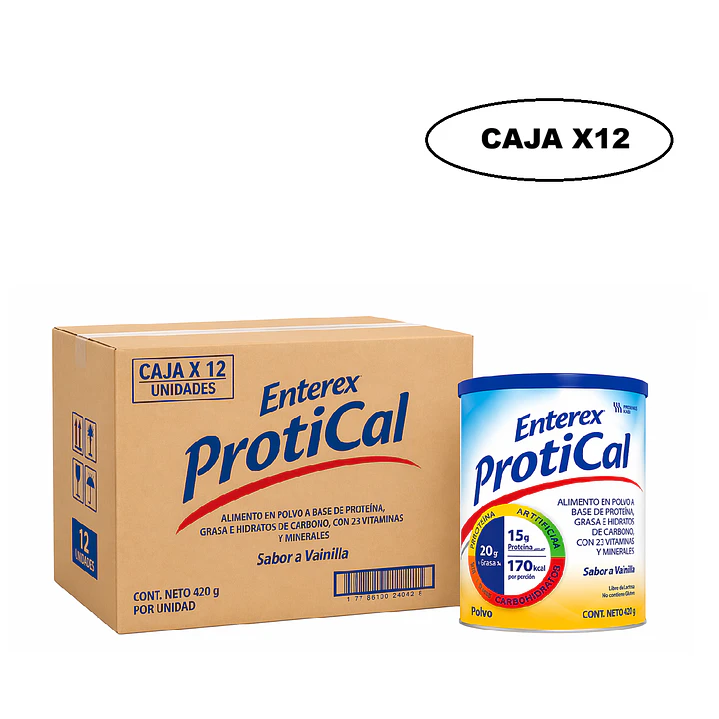 Enterex Protical Sabor Vainilla 420g Caja x12 1