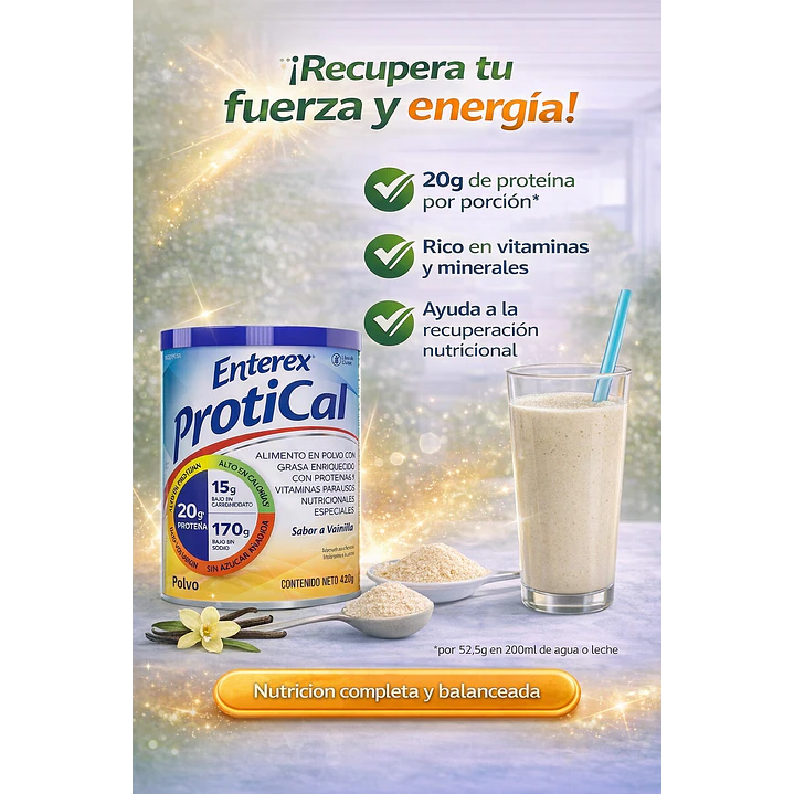 Enterex Protical Sabor Vainilla 420g Caja x12 4