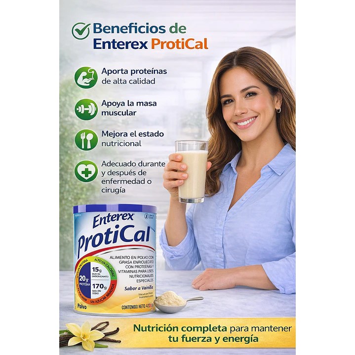 Enterex Protical Sabor Vainilla 420g Caja x12 5