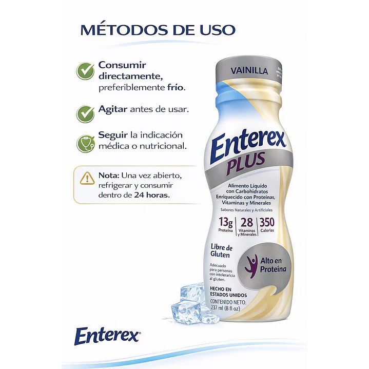 Enterex Plus Vainilla 237ml Pack x8 3