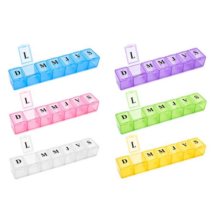 Pastillero Semanal Best House Organizador de Medicamentos 7 Días  2