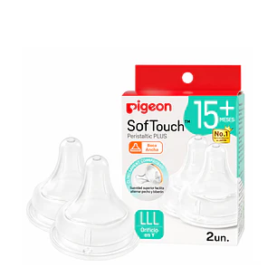 Tetina Pigeon Softouch LLL Repuesto x2 Flujo Rápido