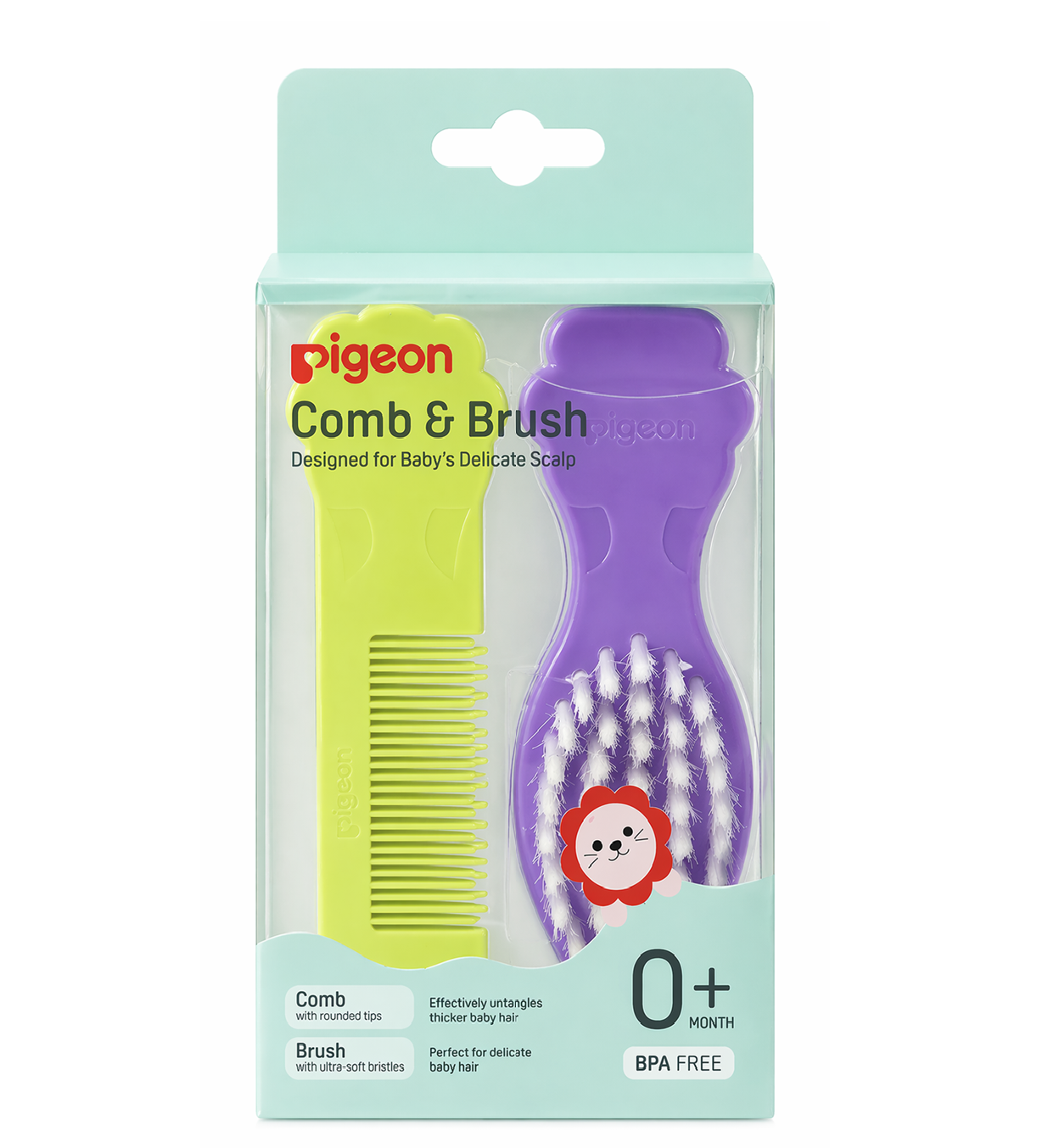 Kit Cepillo Y Peine Pigeon + 0 Meses