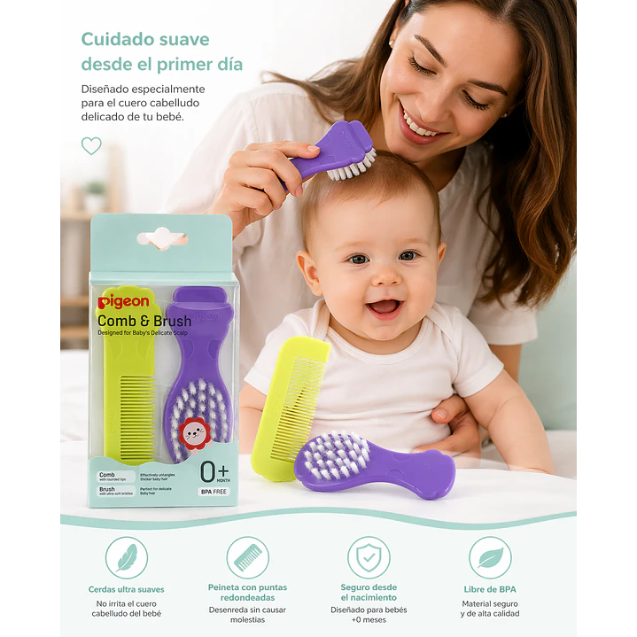 Kit Cepillo Y Peine Pigeon + 0 Meses 4