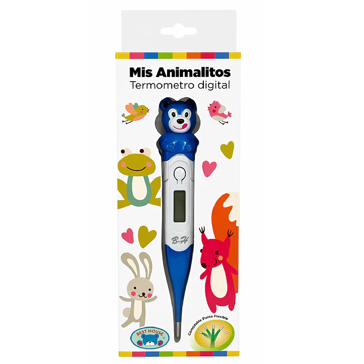 Termómetro Digital Infantil Animalitos Azul 1