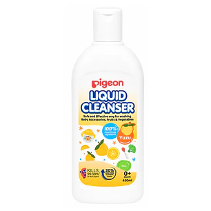 Limpiador De Mamaderas Pigeon Yuzu Color Blanco 450ml