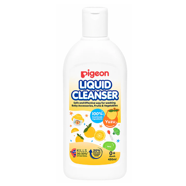 Limpiador De Mamaderas Pigeon Yuzu Color Blanco 450ml 1