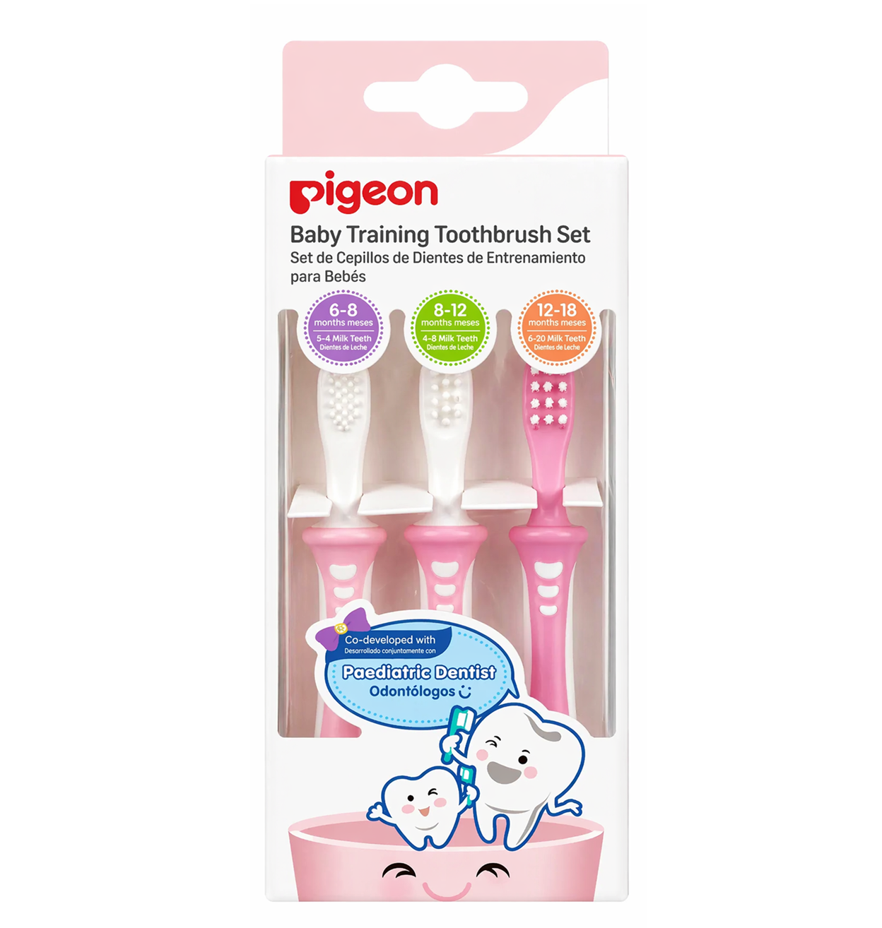 Cepillos Dentales Por Etapas 3 Pcs - TRANSPARENTE