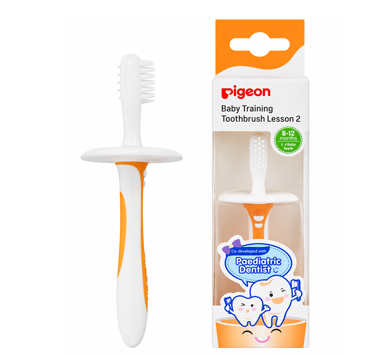Cepillo Dental De Aprendizaje Naranjo Paso 2