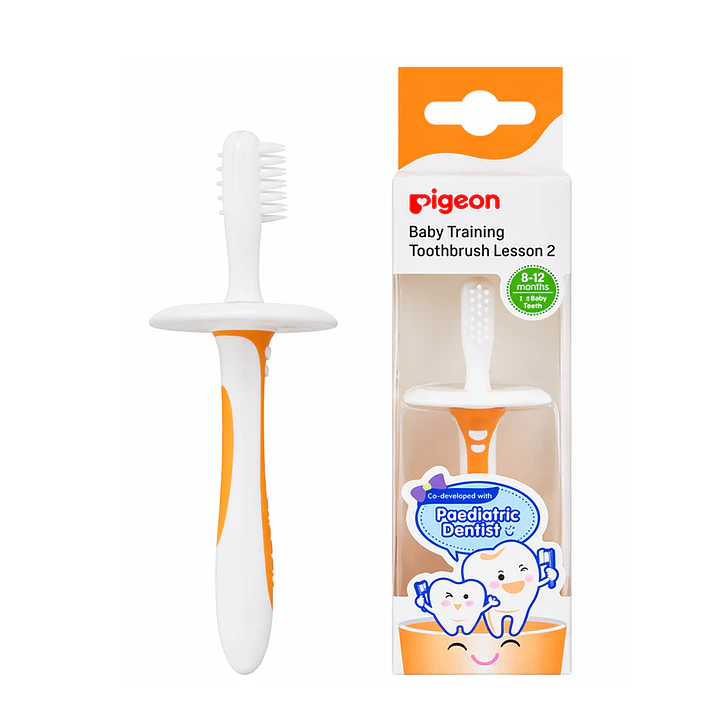 Cepillo Dental Aprendizaje Paso 2 Pigeon Color Naranja 1