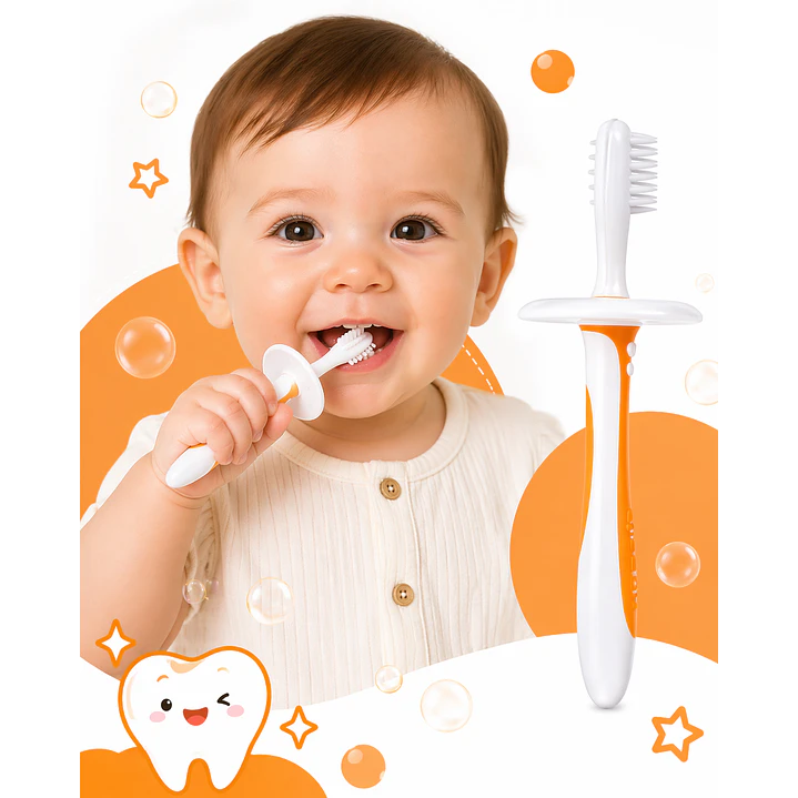 Cepillo Dental Aprendizaje Paso 2 Pigeon Color Naranja 8