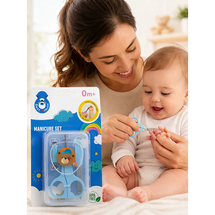Set Manicure Bebé Best House Celeste 0m+ 4