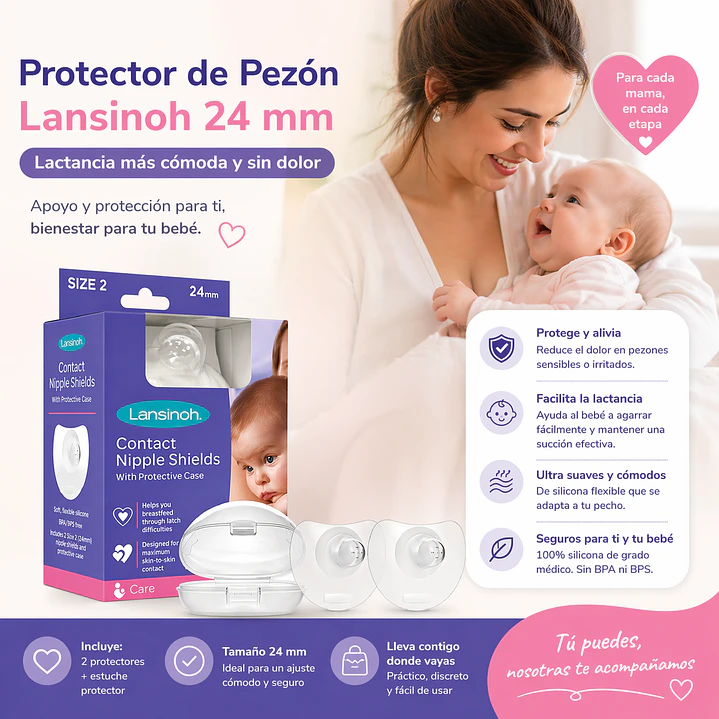 Protector de Pezón Lansinoh 24 mm x2 Unidades 5