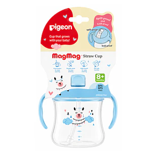 Vaso Con Bombilla Para Niños Pigeon MagMag  +8 Meses 