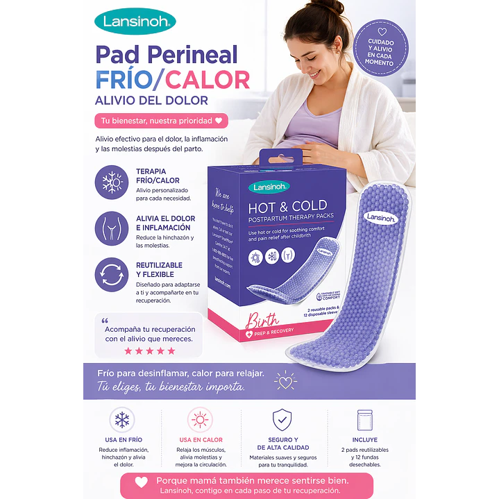 Pad Perineal Frio/calor Lansinoh Alivio Del Dolor  6