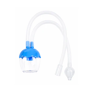 Aspirador Nasal Bebé BTH Con Depósito Celeste