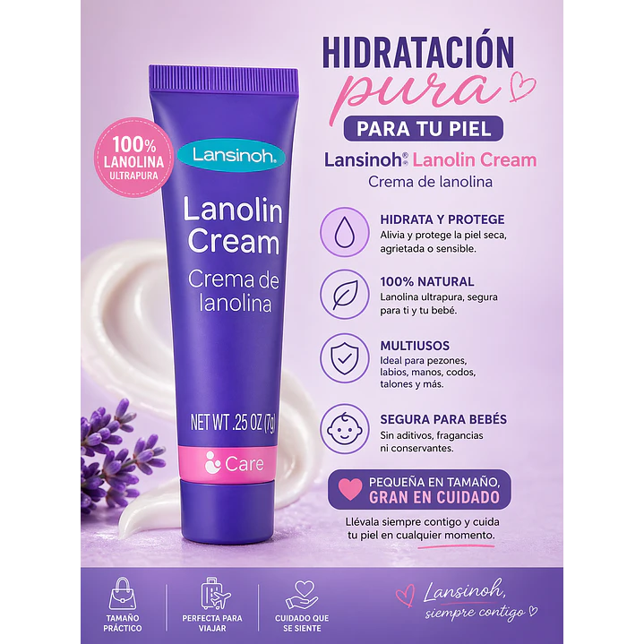 Crema Para Pezones Y Piel De Lanolina Lansinoh  7gr  3