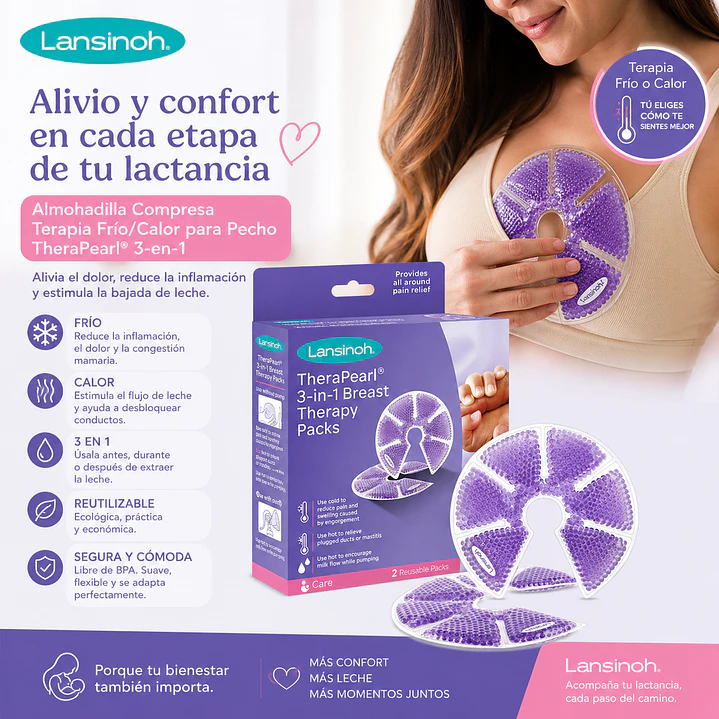 Almohadilla Compresa Terapia Frio/calor Para Pecho Lansinoh 3
