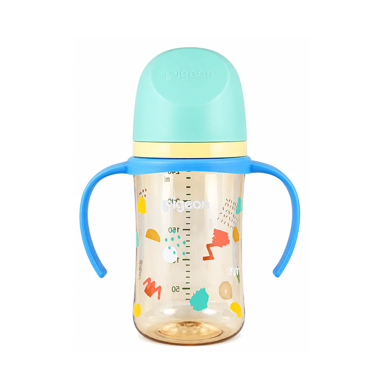 Biberon Softouch Pigeon Fiesta Con Asa 3m+ 240 Ml 1