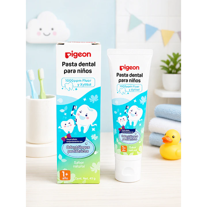 Pasta Dental Para Niños Sabor Natural 45grs 2