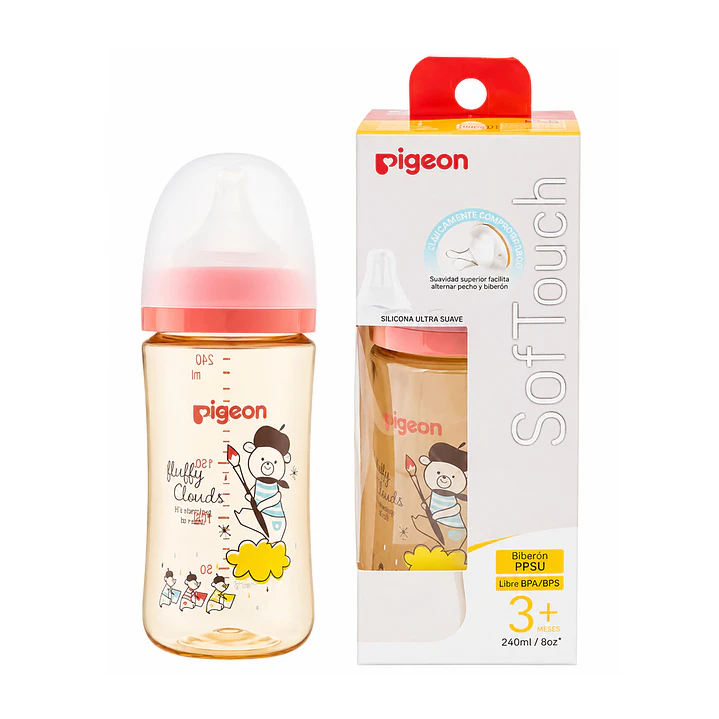 Biberón Pigeon SofTouch PPSU 240 ml Bear 2