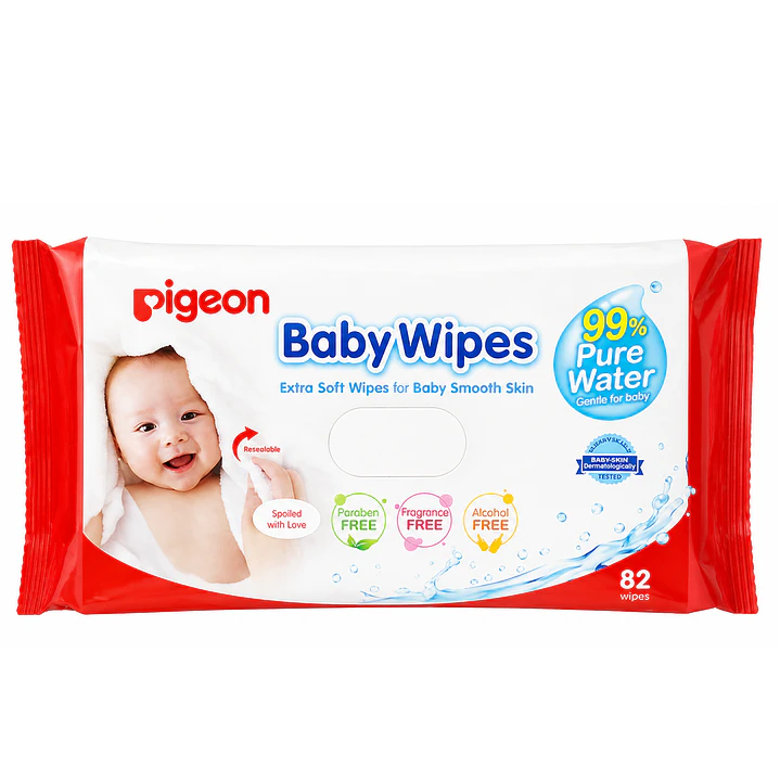 Pigeón Baby Wipes, Toallitas Húmedas, 99% Agua Pura 82 Und 2