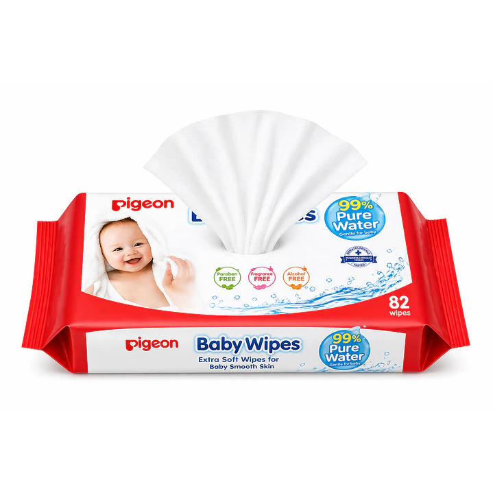 Pigeón Baby Wipes, Toallitas Húmedas, 99% Agua Pura 82 Und 3