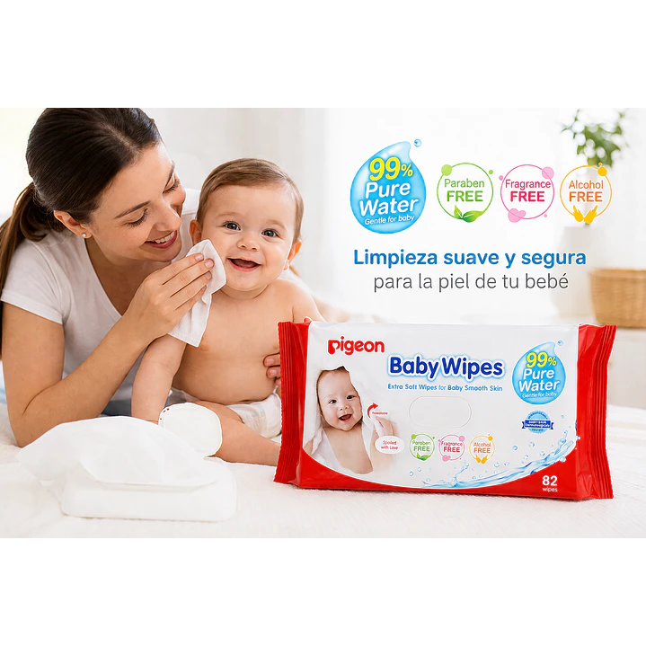 Toallitas Humedas Baby Wipes Pigeon X82u Pack X 12 6