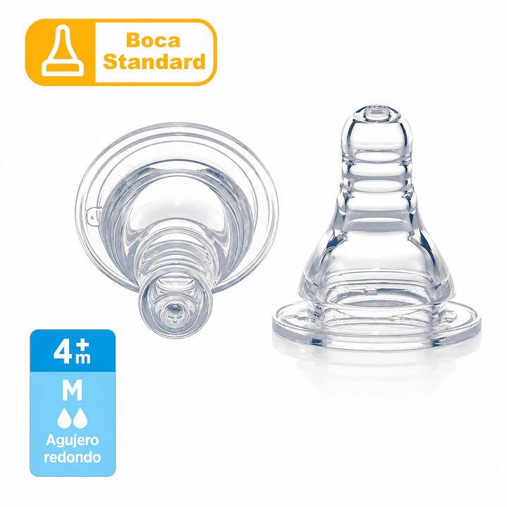 Tetinas Pigeon Flexible M +4M 2 Unidades Anticólicos 4