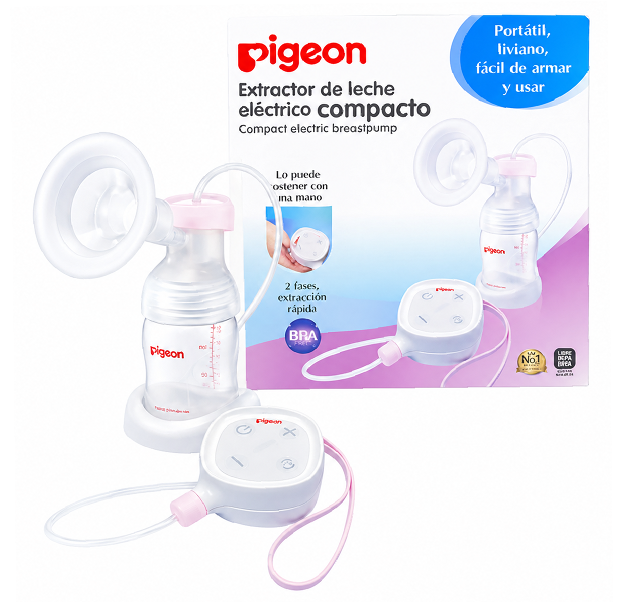 Extractor de Leche Eléctrico Compacto Pigeon