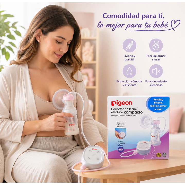 Extractor De Leche Eléctrico Compacto Pigeon 4
