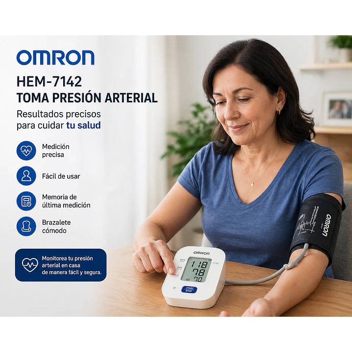Toma Presión Arterial - Hem-7142 - Omron 4