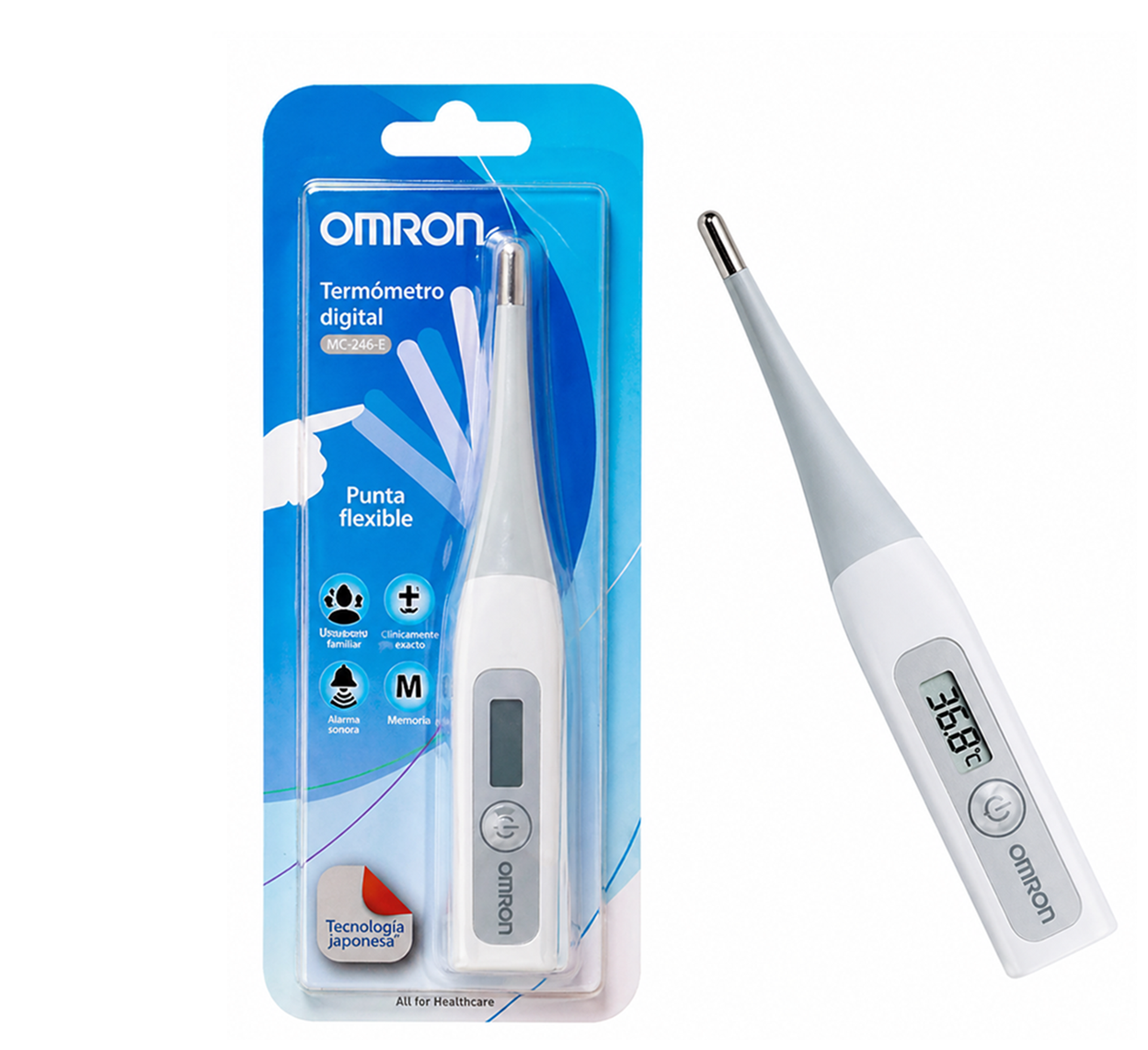 Termómetro Digital Punta Flexible Omron