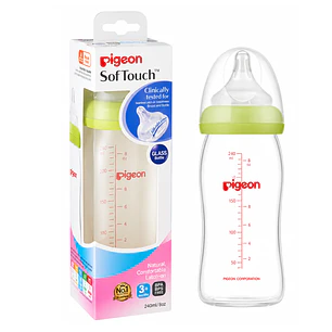 Mamadera Anti-cólicos Softouch Pigeon Vidrio 240ml
