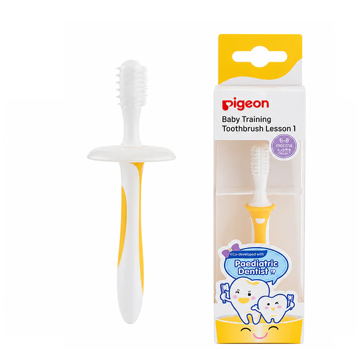 Cepillo Dental Aprendizaje Paso 1 Pigeon Color Amarillo 1