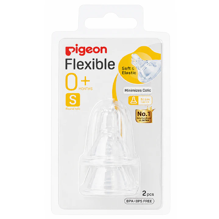 Tetinas Pigeon Flexible Boca Standar Talla S +0m 2 Unidades 1