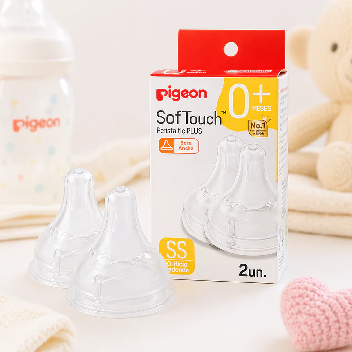 Tetinas Pigeon SofTouch  SS Recién Nacido 2 Unidades 5