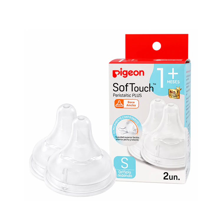 Tetinas Pigeon SofTouch S Flujo Lento 2 Unidades 1