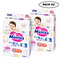 Pañales Merries Con Cierre M 6-11 Kg  X56 Unidades Pack x2 - Miniatura 1